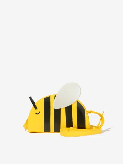 Stella Mccartney Kids' Bumblebee Crossbody Bag In Yellow