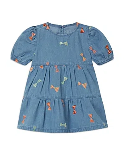 Stella Mccartney Girls' Cotton Denim Bows Dress - Baby In Blue