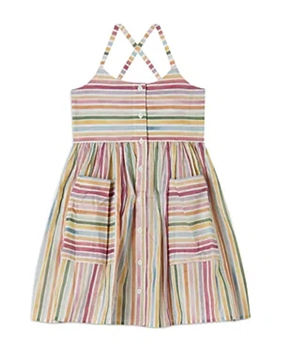 Stella Mccartney Kids' Girl's Pastel Striped Dress In 999mc Multi