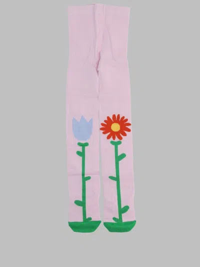 Stella Mccartney Girls Cotton-blend Tights With Stretch In Multicolour