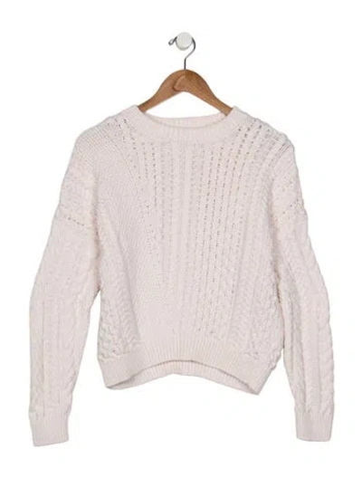 Pre-owned Stella Mccartney Kids' Girls Crew Neck Knit Sweater In Pink
