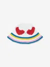 Stella Mccartney Intarsia-knit Cotton Hat In Ivory