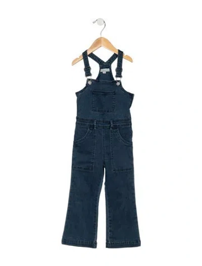 Pre-owned Stella Mccartney Babies' Girls Denim Sleeveless Overalls In Blue