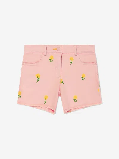STELLA MCCARTNEY STELLA MCCARTNEY GIRLS EMBROIDERED FLOWER SHORTS