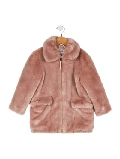 Pre-owned Stella Mccartney Babies' Girls' Faux Fur Coat In Pink
