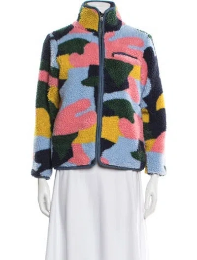 Pre-owned Stella Mccartney Kids' Girls' Faux Shearling Jacket In Blue