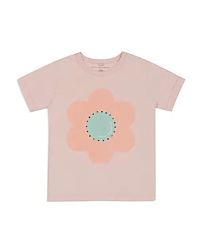 Stella Mccartney Girls' Festive Flower Hotfix Short Sleeve Tee - Little Kid In Pink