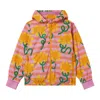 Stella Mccartney Girls Floral Print Horizontal Stripe Jacket