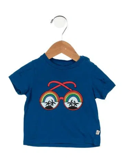 Pre-owned Stella Mccartney Babies' Girls' Graphic Printed Top In Blue