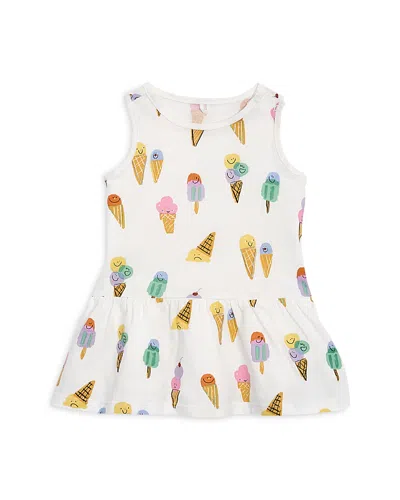 STELLA MCCARTNEY STELLA MCCARTNEY GIRLS' ICE CREAM PEPLUM DRESS - BABY