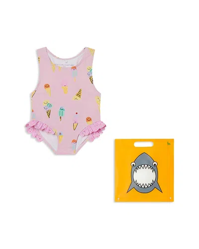 Stella Mccartney Girls' Ice Cream Swimsuit - Baby In Pink