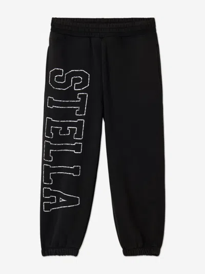 Stella Mccartney Babies'  Girls Logo Joggers In Black
