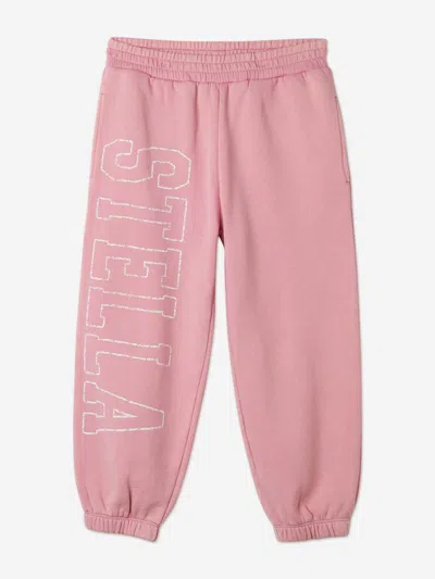 Stella Mccartney Babies'  Girls Logo Joggers In Pink