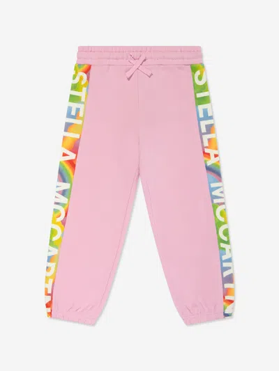 Stella Mccartney Kids' Girls Logo Joggers In Pink