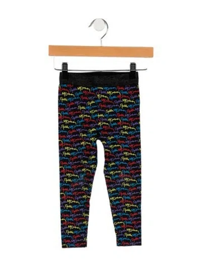 Pre-owned Stella Mccartney Babies' Girls' Logo Print Leggings In Black