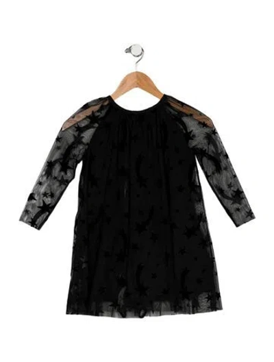 Pre-owned Stella Mccartney Babies' Girls' Long Sleeve Dress In Black