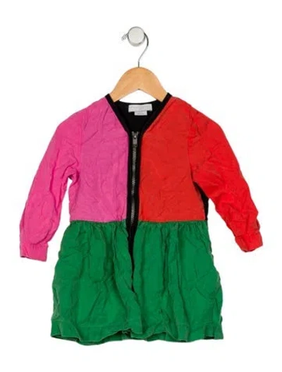 Pre-owned Stella Mccartney Babies' Girls' Long Sleeve Dress In Green