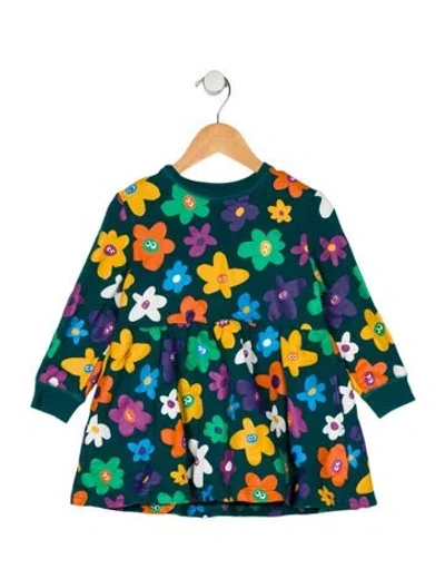 Pre-owned Stella Mccartney Babies' Girls' Long Sleeve Dress In Green