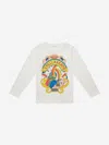 Stella Mccartney Girls Long Sleeve Stellabrate T-shirt In White