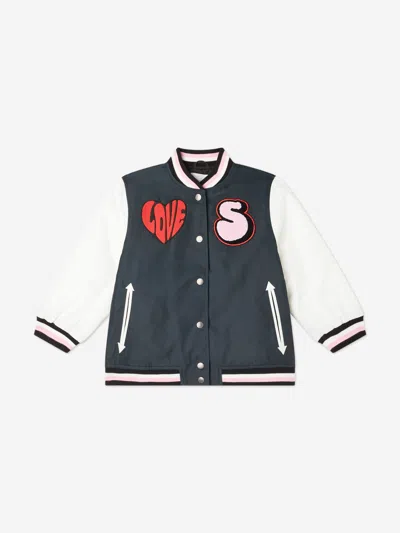 STELLA MCCARTNEY STELLA MCCARTNEY GIRLS LOVE VARSITY JACKET