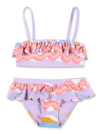 Stella Mccartney Girls' Mini Frill Bikini In Red