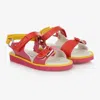 Stella Mccartney Girls Multi Coloured Sandals In Animal Print