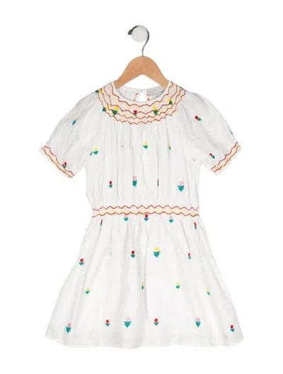Pre-owned Stella Mccartney Babies' Girls' Pattern Printed Casual Dress In White