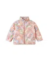 Stella Mccartney Printed Puffer Jacket In Pink