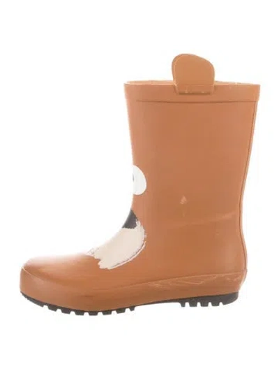 Pre-owned Stella Mccartney Kids' Girls' Printed Rain Boots In Brown