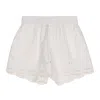 Stella Mccartney Girls Ruffle Hem Shorts In White