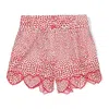 Stella Mccartney Girls Short Pants Heart Printed In White