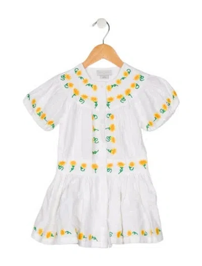 Pre-owned Stella Mccartney Babies' Girls' Short Sleeve Dress In Neutral