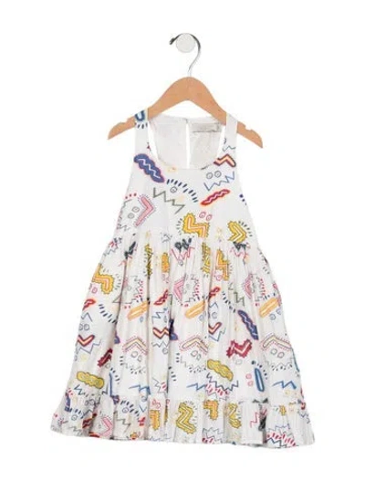 Pre-owned Stella Mccartney Babies' Girls Sleeveless Casual Dress In White