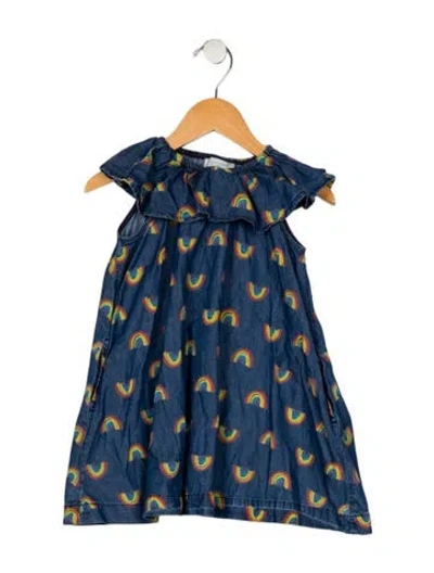 Pre-owned Stella Mccartney Babies' Girls' Sleeveless Dress In Blue