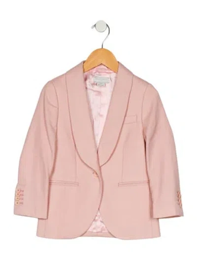 Pre-owned Stella Mccartney Babies' Girls' Solid Blazer In Pink