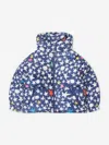 Stella Mccartney Girls Stars Puffer Jacket In Blue