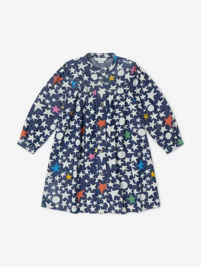 Stella Mccartney Babies'  Girls Stars Shirt Dress In Blue