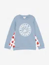 Stella Mccartney Girls Strawberry Logo Sweatshirt In Blue
