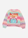 Stella Mccartney Girls Striped Love Jumper In Multi