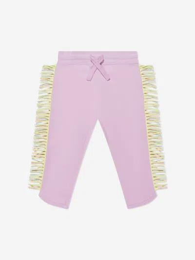 Stella Mccartney Babies' Girls Tassel Joggers In Purple