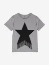 Stella Mccartney Girls Tassel Star T-shirt In Grey