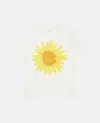 Stella Mccartney Girls White T Shirt With Sunflower Logo Print In White