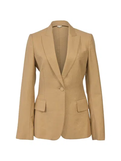 Pre-owned Stella Mccartney Glittered Single-breasted Blazer In Neutral