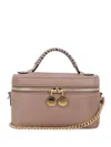 Stella Mccartney Vegan Leather Chain Strap Cosmetic Case In Pink