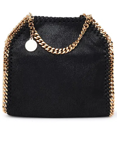 Stella Mccartney Gold Chain Mini Tote Bag In Black