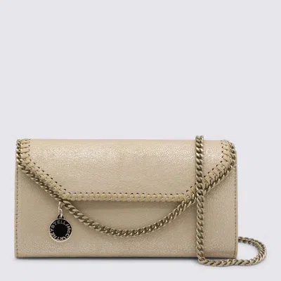 Stella Mccartney Gold Faux Leather Continental Wallet Crossbody Bag