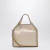 Stella Mccartney Tiny Faux Leather Falabella Tote Bag In Metallic