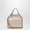 Stella Mccartney Tiny Faux Leather Falabella Tote Bag In Metallic