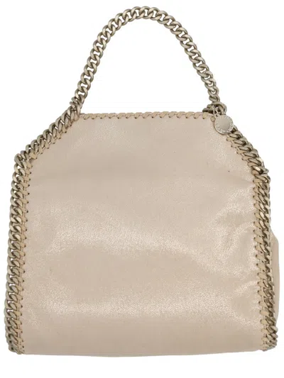 Stella Mccartney Gold Polyester Shoulder Bag In Brown