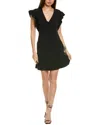 Stella Mccartney Miracle Sleeveless Compact Knit Mini Dress In Black